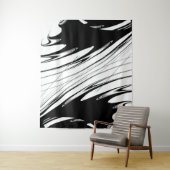 Schwarz-Weiß-Moderne Wandteppich (Beispiel)