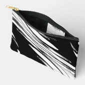 Schwarz-Weiß-Moderne Zubehörtasche (Offen)