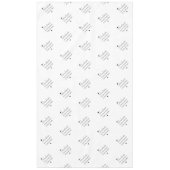 Schwarz-weiß Moderner Eleganter Abschluss Tischdecke (Vorderseite)