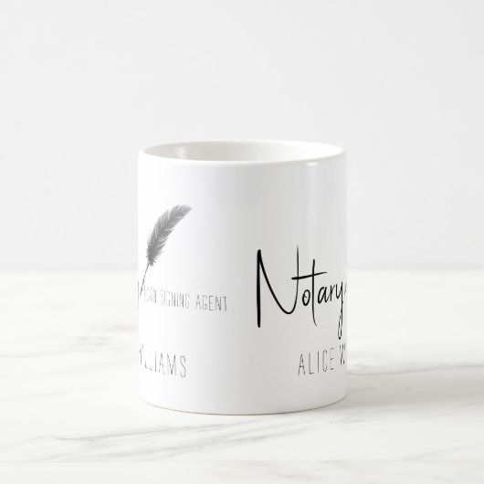 Schwarz/Weiß Moderner Minimalistischer einfacher N Kaffeetasse (Mittel)