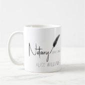 Schwarz/Weiß Moderner Minimalistischer einfacher N Kaffeetasse (Links)