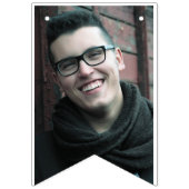 Schwarz-weiß Modernes Foto Abschluss Bunting Banne Wimpelkette (Erste Fahne)