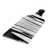 Schwarz-Weiß-Modernes Glas Schneidebrett (Ecke)