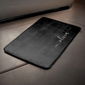 Schwarz-weiß Modernes Minimalistisches Monogramm Badematte