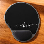 Schwarz-weiß Modernes Minimalistisches Monogramm Gel Mousepad<br><div class="desc">Die Minimalistische Monogram Kollektion Schwarz/Weiß: Einfache Einfachheit und Eleganz in unseren minimalistischen Designs, die so gestaltet sind, dass sie Ihren Stil mühelos erweitern. Diese Kollektion wurde mit einem scharfen Blick für moderne Ästhetik gestaltet und weist elegante Schwarz-Weiß-Designs auf, die durch personalisierte Monogramme noch verstärkt werden. Von der schicken Schreibwaren bis...</div>