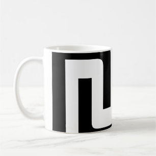 Schwarz-Weiß-Modernes Muster 4 Jack Kaffeetasse