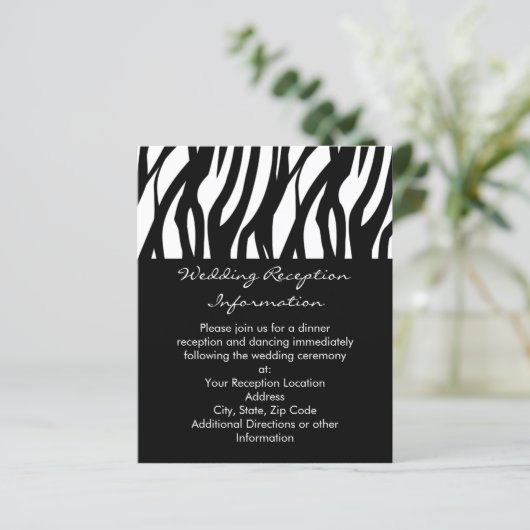 Schwarz-Weiß-Modernistischer Streifen (Stehend Vorderseite)