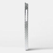 Schwarz-Weiß-Moiré-Muster Case-Mate iPhone Hülle (Rückseite / Links)