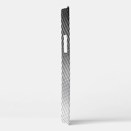 Schwarz-Weiß-Moiré-Muster Case-Mate iPhone Hülle (Rückseite / Rechts)