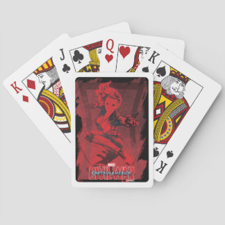 Schwarz-Weiß-Monochromatische stylisierte Grafik Spielkarten