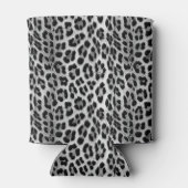 Schwarz-Weiß-Monochrome, Leopardenmuster Dosenkühler (Rückseite)
