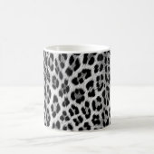 Schwarz-Weiß-Monochrome, Leopardenmuster Kaffeetasse (Mittel)