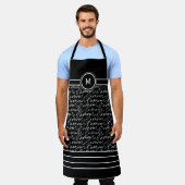 Schwarz-Weiß-Monografie "Paris träumt" Schürze (Getragen)