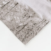 Schwarz-Weiß-Monogramm 4 Foto Collage Hochzeit Fleecedecke (Ecke)