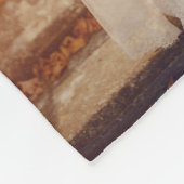 Schwarz-Weiß-Monogramm 4 Fotocollage-Hochzeit Fleecedecke (Ecke)