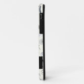 Schwarz-Weiß-Monogramm-Abstrakte Formen Case-Mate iPhone Hülle (Hinten/Links)