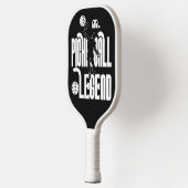 Schwarz-Weiß-Monogramm-Pickleball-Legende Pickleball Schläger (Links)