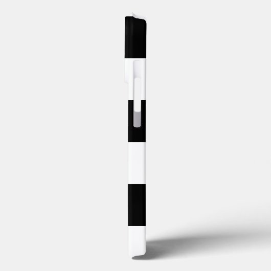 Schwarz-Weiß-Monogramm-Streifen Case-Mate iPhone Hülle (Rückseite / Links)