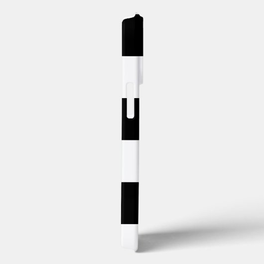 Schwarz-Weiß-Monogramm-Streifen Case-Mate iPhone Hülle (Rückseite / Rechts)