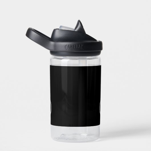 Schwarz-Weiß-Monogramm Trinkflasche (rechts)