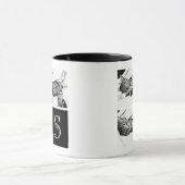 Schwarz-Weiß-Monographie Tasse (Zentrum)