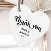 Schwarz-Weiß-Moody-Hochzeit Geschenkanhänger