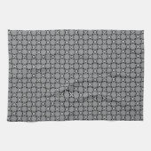 Schwarz-Weiß-Mosaik Geschirrtuch (Horizontal)