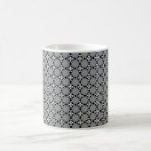 Schwarz-Weiß-Mosaik Kaffeetasse (Mittel)