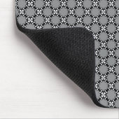 Schwarz-Weiß-Mosaik Mousepad (Ecke)
