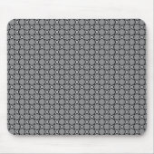 Schwarz-Weiß-Mosaik Mousepad (Vorne)