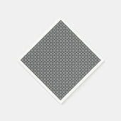 Schwarz-Weiß-Mosaik Serviette (Ecke)