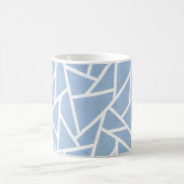 Schwarz-Weiß-Mosaikmuster Kaffeetasse (Mittel)