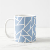 Schwarz-Weiß-Mosaikmuster Kaffeetasse (Links)