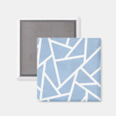 Schwarz-Weiß-Mosaikmuster Magnet (Vorderseite/Rückseite)