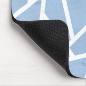 Schwarz-Weiß-Mosaikmuster Mousepad (Ecke)