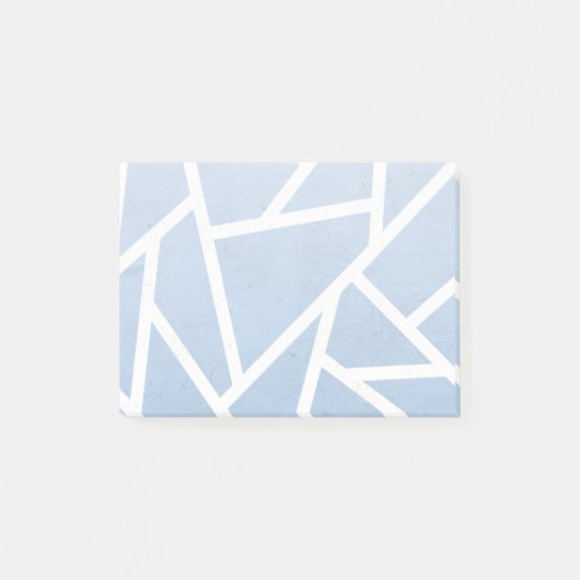 Schwarz-Weiß-Mosaikmuster Post-it Klebezettel (Vorderseite)