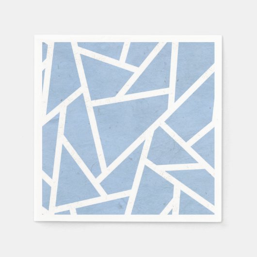 Schwarz-Weiß-Mosaikmuster Serviette (Vorderseite)