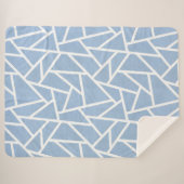 Schwarz-Weiß-Mosaikmuster Sherpadecke (Vorderseite (Horizontal))