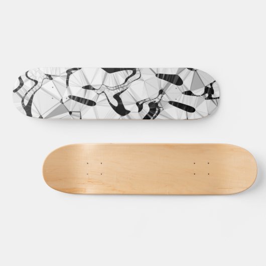 Schwarz-Weiß-Motion-Skateboard Skateboard (Horizontal)