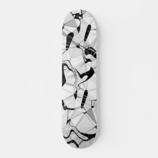 Schwarz-Weiß-Motion-Skateboard Skateboard (Vorne)