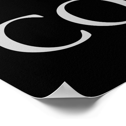 Schwarz/Weiß Motivierend Confidence Eagle Poster (Ecke)