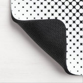 Schwarz-weiß Mousepad (Ecke)
