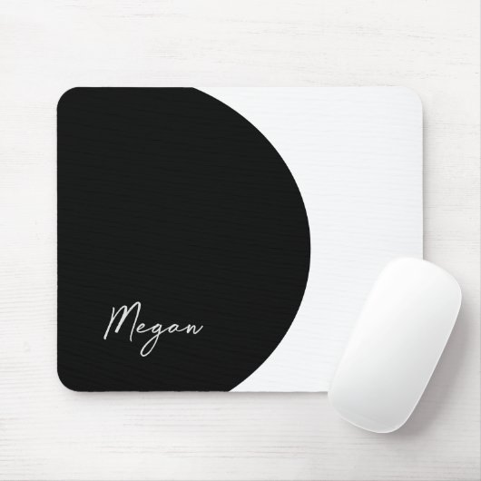 Schwarz-Weiß-Mousepad Mousepad (Mit Mouse)