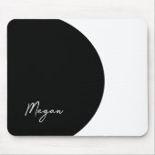 Schwarz-Weiß-Mousepad Mousepad (Vorne)
