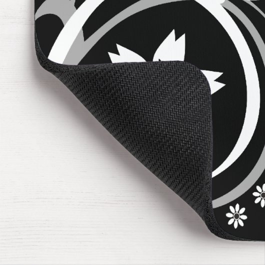 Schwarz-Weiß-Mousepad Mousepad (Ecke)