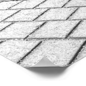 Schwarz-Weiß-Müll kann Poster (Ecke)