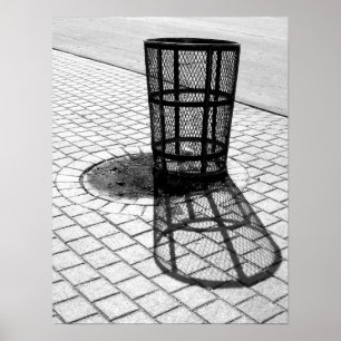 Schwarz-Weiß-Müll kann Poster