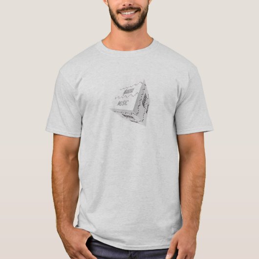 Schwarz-Weiß-Musik T-Shirt (Vorderseite)