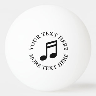 Schwarz-Weiß-Musiknoten-Icon-Tischtennis Tischtennisball