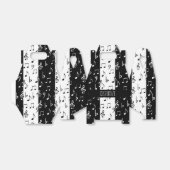 Schwarz-Weiß-Musikstreifen-Gable-Bevorzugung-Box Geschenkschachtel (Ungefaltet)